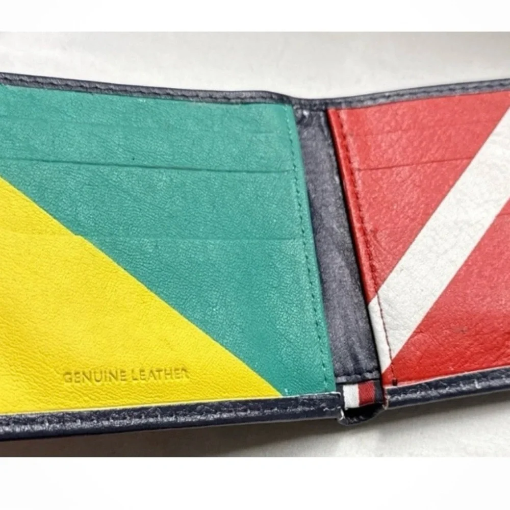 Tommy Hilfiger Rate Color Scheme Multicolor Leather Wallet